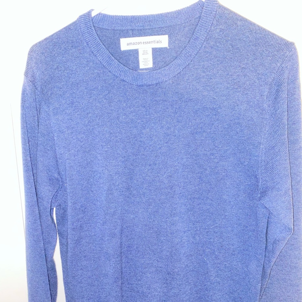 blue amazon essentials long sleeve shirt